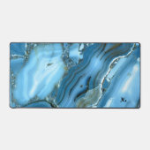 Deep Blue Marmer Bureaumat (Voorkant)