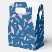 Deep Blue Ocean Jellyfish Patroon Bedankdoosjes (Geopend)