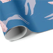 Deep Blue Ocean Jellyfish Patroon Cadeaupapier (Rol Hoek)