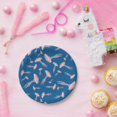 Deep Blue Ocean Jellyfish Patroon Papieren Bordje (Feest)