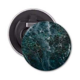 Deep blue ocean texture button flesopener