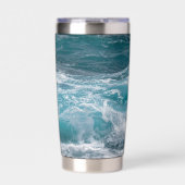 Deep Blue Ocean Wave Custom Image Personalized Geïsoleerde Drinkbeker (Voorkant)
