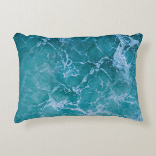 Deep Blue Ocean Waves Accent Kussen