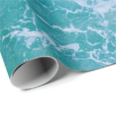 Deep Blue Ocean Waves Cadeaupapier (Rol Hoek)