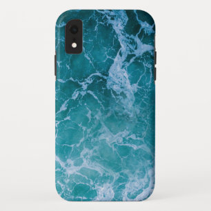 Deep Blue Ocean Waves iPhone XR Hoesje