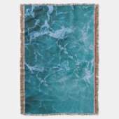 Deep Blue Ocean Waves Deken (Voorkant Verticaal)