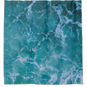 Deep Blue Ocean Waves Douchegordijn (Voorkant)