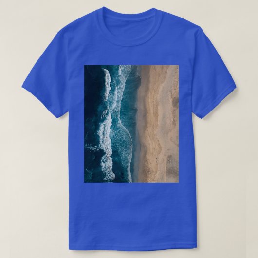 Deep Blue Ocean Waves Graphic T-shirt (Design voorkant)