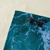 Deep Blue Ocean Waves Strandlaken (In situ)