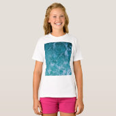 Deep Blue Ocean Waves T-shirt (Voorkant volledig)