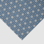 Deep Blue Prairie Heritage Medallion Tissuepapier (Detail)