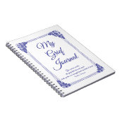 Deep Blue Rose Cluster Border Griefs Journal (Côté Droit)