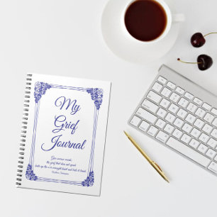 Deep Blue Rose Cluster Border Griefs Journal