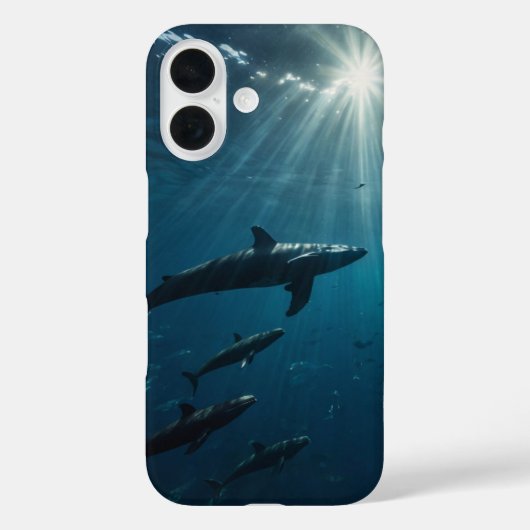 Deep Blue Silence Case-Mate iPhone Case (Achterkant)