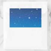 Deep Blue Sterrennacht Sky Rechthoekige Sticker (Tas)