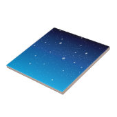 Deep Blue Sterrennacht Sky Tegeltje (Zijkant)