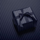 Deep Blue Stripe Wrapping Paper Cadeaupapier