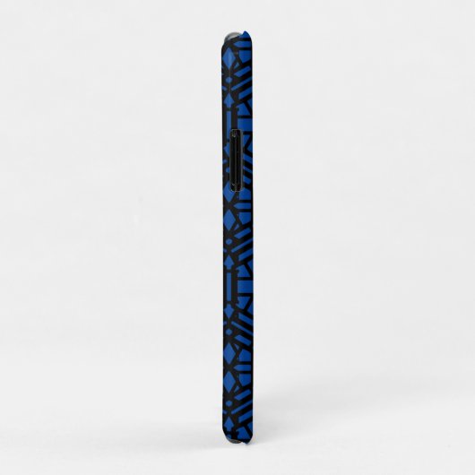Deep Blue Unique Pattern Case-Mate iPhone Case (Achterkant/rechts)