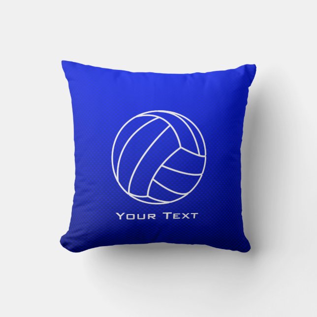 Deep Blue Volleyball Kussen (Voorkant)