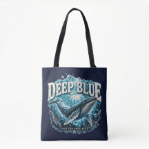 DEEP BLUE Walvis Oceaan Avontuur Boodschappentas