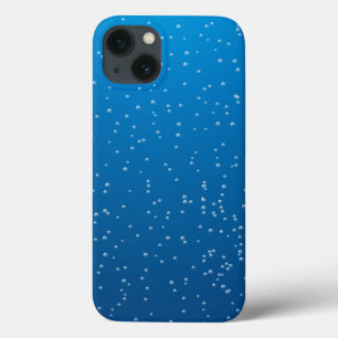 Deep Blue Water en kleine bubbels iPhone 13 Hoesje