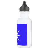 Deep Blue White Star Waterfles (Rechts)