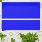 Deep Blue White Stripe Theedoek (Gevouwen)