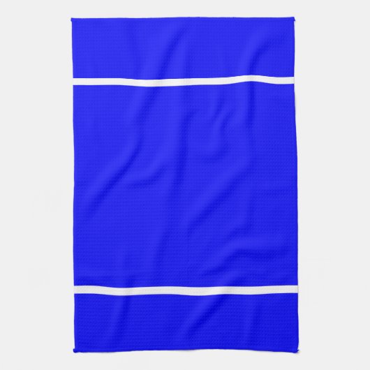 Deep Blue White Stripe Theedoek (Verticaal)