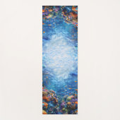 Deep Blue Zee Corals Yoga Mat (Voorkant)