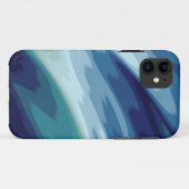 Deep Blue Zee Ocean Waves Water Patroon Case-Mate iPhone Case (Achterkant (horizontaal))