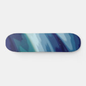Deep Blue Zee Ocean Waves Water Patroon Skateboard (Horizontaal)