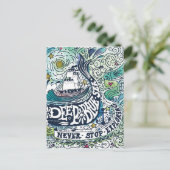 Deep Blue Zee |Stop nooit met verkennen Briefkaart (Staand voorkant)