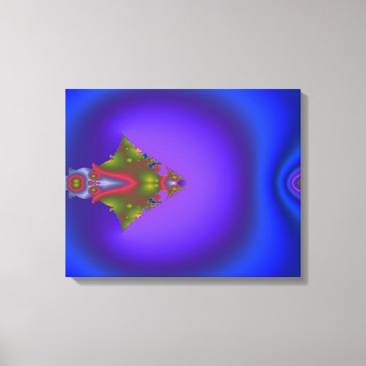 Deep Bluish Fractal Canvas Afdruk (Voorkant)