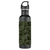 Deep Bossen Digital Camouflage Camo Pattern Waterfles (Voorkant)