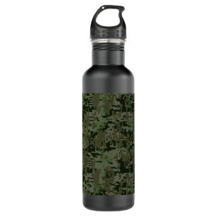 Deep Bossen Digital Camouflage Camo Pattern Waterfles