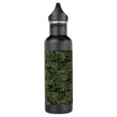 Deep Bossen Digital Camouflage Camo Pattern Waterfles (Links)