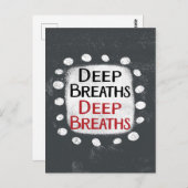 Deep Breaths-Briefkaart Briefkaart (Voorkant / Achterkant)