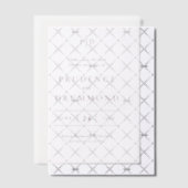 Deep Burgundy Classic Wedding Save the Date Vellum Uitnodigingen (Offset (Uitnodiging))