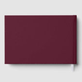 Deep Burgundy Elegant Classic Wedding (Verso)