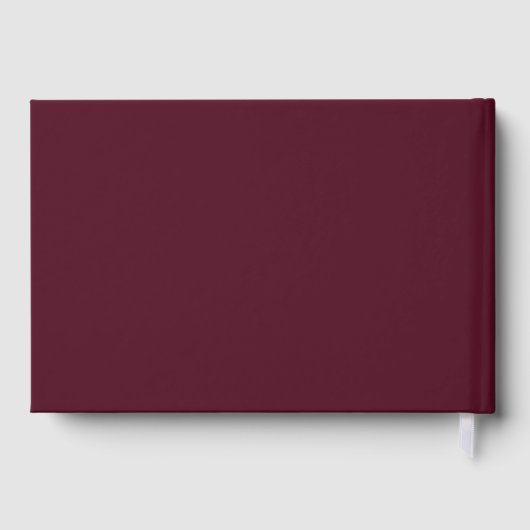 Deep Burgundy Elegant Classic Wedding (Verso)