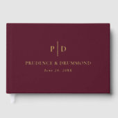 Deep Burgundy Elegant Classic Wedding (Recto)