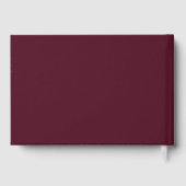 Deep Burgundy Elegant Classic Wedding Gastenboek (Achterkant)