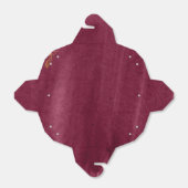 Deep Burgundy Grunge Bedankdoosjes (Uitgevouwen)