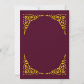 Deep Burgundy Islamic Wedding Invitation (Dos)