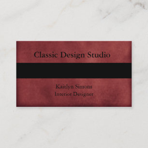 Deep Cherry Red Visitekaartjes
