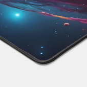 Deep Cosmic Cyan Magenta Abstract Space Nebula Bureaumat (Hoek)