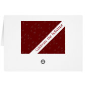 Deep Cranberry Artsy Star (Achterkant Horizontaal)