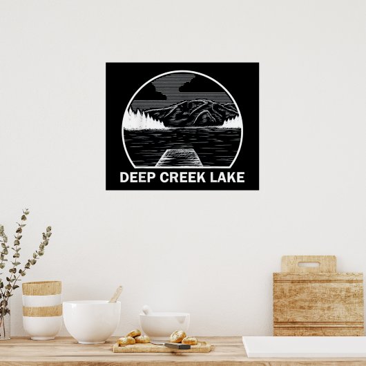 DEEP CREEK LAKE MARYLAND POSTER (Keuken)