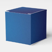 Deep Dark Blue Grainy Vignette Bedankdoosjes (Voorkant Zijde)