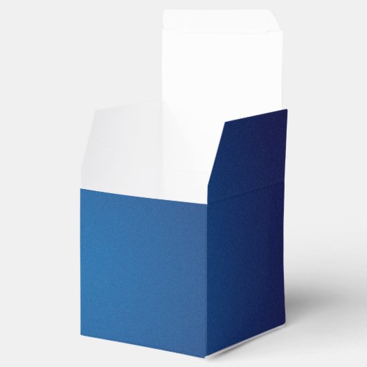 Deep Dark Blue Grainy Vignette Bedankdoosjes (Geopend)